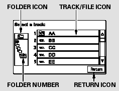 You can also select a track/file